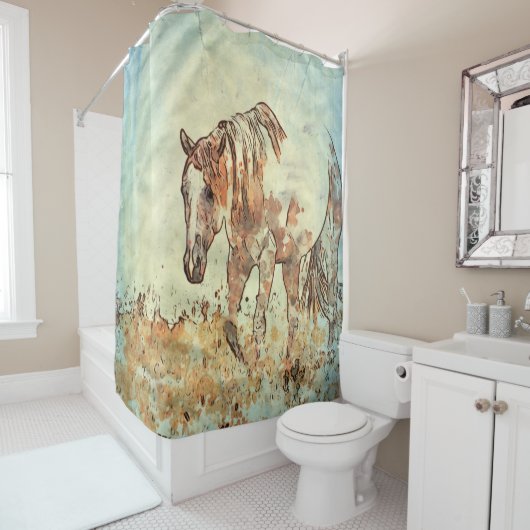 Pferd des Kunst-Studio-12216 Duschvorhang (Beispiel)