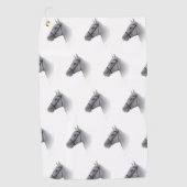 Pferd Design Golfhandtuch (Vorderseite)