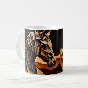 Pferd Design, Rustikale Bauernhoftier-Kunstbecher Kaffeetasse