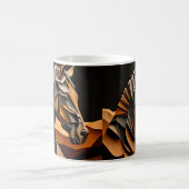 Pferd Design, Rustikale Bauernhoftier-Kunstbecher Kaffeetasse (Mittel)