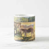 Pferd Die Fütternd Station - Farm Life Series Kaffeetasse (Mittel)