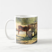 Pferd Die Fütternd Station - Farm Life Series Kaffeetasse (Links)