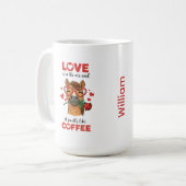 Pferd Drück deine Liebe Tasse (Vorderseite Links)