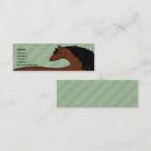 Pferd - dünn mini visitenkarte (Vorne/Hinten)