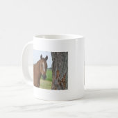 Pferd durch Baum Kaffeetasse (Vorderseite Links)