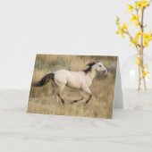 Pferd durch die Graslandschaft Prairie Karte (Gelbe Blume)