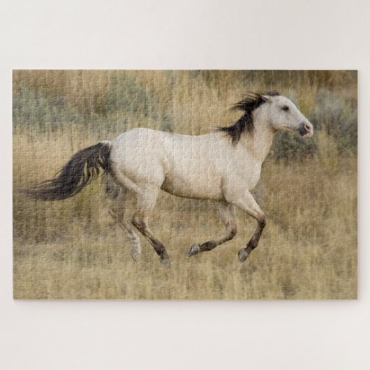 Pferd durch die Graslandschaft Prairie Puzzle (Horizontal)