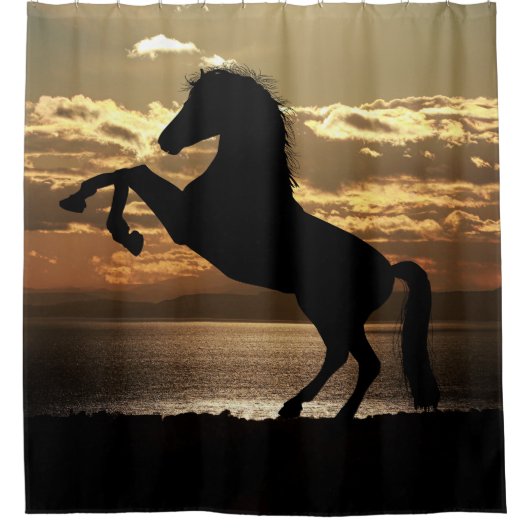 Pferd Duschvorhang (Vorderseite)