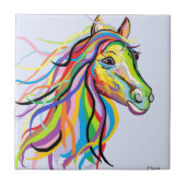 Pferd einer anderen Farbe Fliese (Vorderseite)