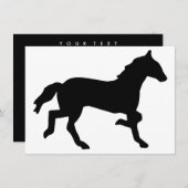 Pferd Einladung (Vorne/Hinten)