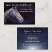 Pferd elegantes berufliches 3,5" x 2,5" visitenkarte (Vorne/Hinten)