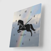 Pferd Erinnerung Wanduhr (Winkel)