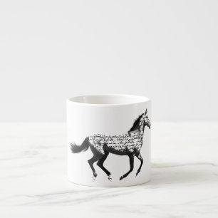 Pferd Espressotasse