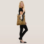 Pferd essen Hay Print Tote Tasche (Am Model)