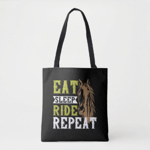 Pferd - Essen Schlafen Reiten Wiederholen Tasche