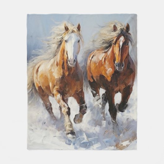 Pferd Fleecedecke (Vorderseite)