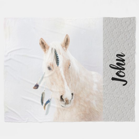 Pferd Fleecedecke (Vorderseite (Horizontal))