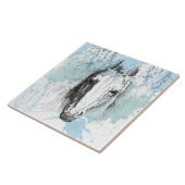 Pferd Fliese (Seite)