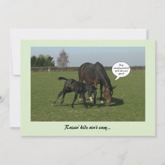 Pferd & Foal (nicht nur) Muttertag Feiertagskarte