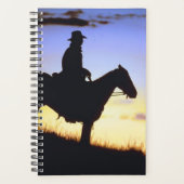 Pferd Foto Equine Western Cowboy Sunset Silhouett Planer (Vorderseite)
