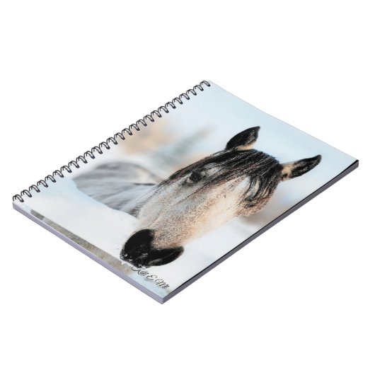 Pferd-Foto Notizblock (Linke Seite)