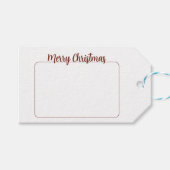 Pferd Frohe Weihnachten Personalisiert Geschenkanhänger (Vorderseite (Horizontal))