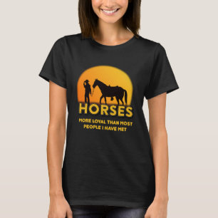 Pferd für Mädchen Liebe Reiten T-Shirt