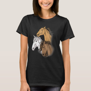 Pferd für Mädchen T-Shirt  Frauen Liebe reiten 1