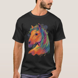 Pferd für Mädchen und Frauen, die Liebe Pferde rei T-Shirt