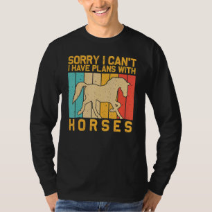 Pferd für Männer Pferderennen T-Shirt