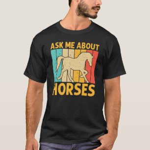 Pferd für Männer Pferderennen T-Shirt