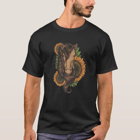 Pferd für Pferde Reiten T-Shirt (Vorderseite)