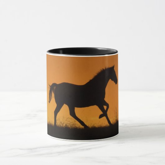 Pferd Galloping Südwestkaffee Tasse (Zentrum)