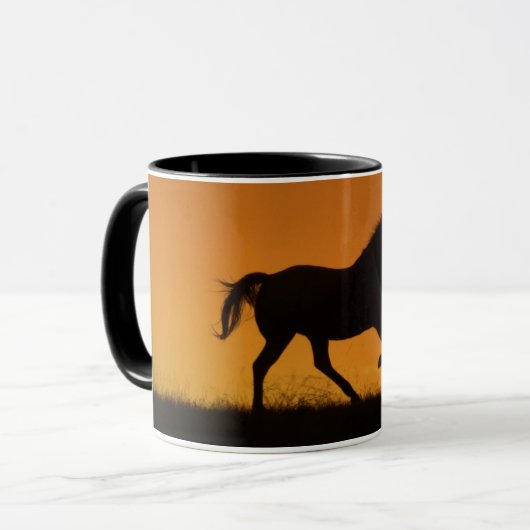 Pferd Galloping Südwestkaffee Tasse (Vorderseite Links)