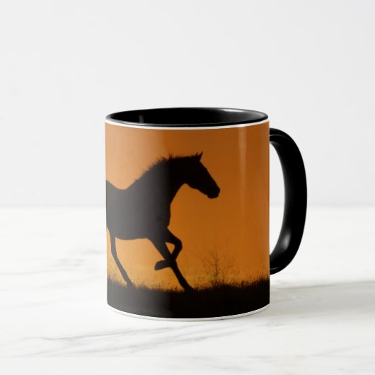 Pferd Galloping Südwestkaffee Tasse (VorderseiteRechts)