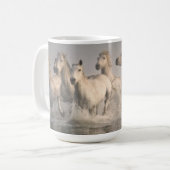 Pferd Galopp im Mittelmeer Kaffeetasse (Vorderseite Links)