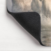Pferd Galopp im Mittelmeer Mousepad (Ecke)