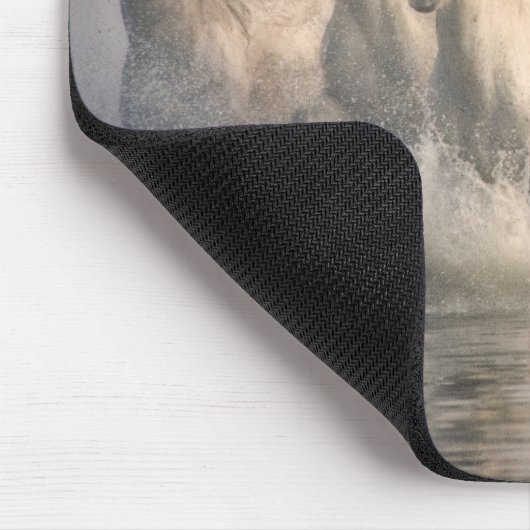 Pferd Galopp im Mittelmeer Mousepad (Ecke)