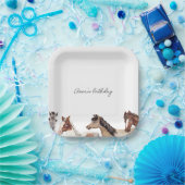 Pferd Geburtstag Custom Pappteller (Party)