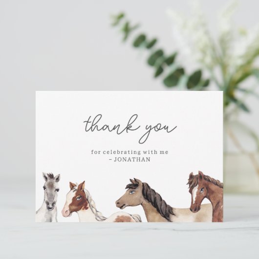 Pferd Geburtstag Danke Karte