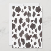 Pferd Geburtstag Einladung Cowgirl (Rückseite)