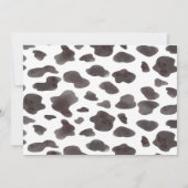 Pferd Geburtstag Foto Einladung Cowgirl (Rückseite)