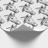 Pferd Geschenkpapier (Ecke)