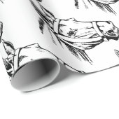 Pferd Geschenkpapier (Rolleneckpunkt)