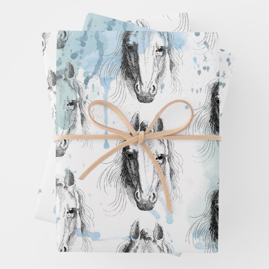 Pferd Geschenkpapier Set (Beispiel)