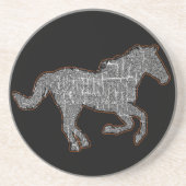 Pferd Getränkeuntersetzer (Vorne)