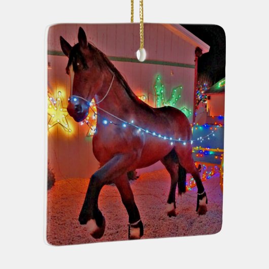 Pferd Gezeichnet Beförderung Weihnachtsschmuck (Rechts)