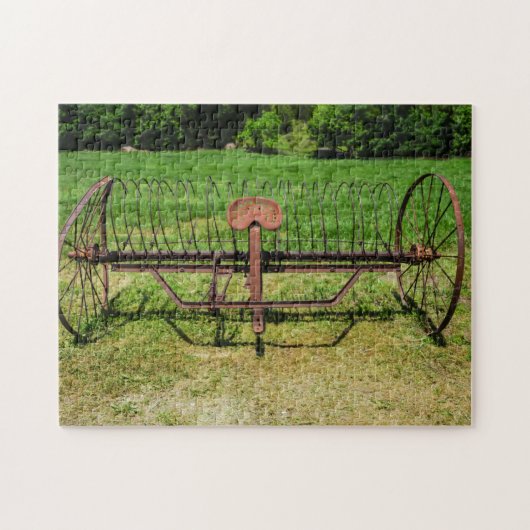 Pferd Gezeichnet Hay Rake Puzzle (Horizontal)
