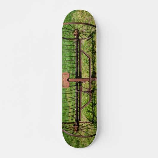Pferd Gezeichnet Hay Rake Skateboard (Vorne)