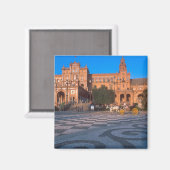 Pferd gezeichnet Kutsche auf der Plaza de Espana i Magnet (Vorderseite/Rückseite)